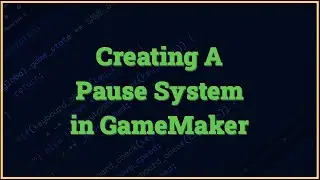 Creating a Pause System in GameMaker