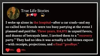 I woke up alone in the hospital&mdash;after a car crash#redditupdate #storytime #reddit