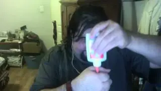 drinking some glue magic trick