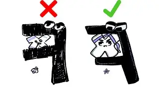 How to draw Alphabet Lore F vs X do vs don't