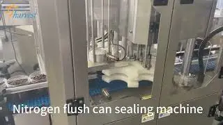 Nitrogen Flushing Can Sealing Machine for Coffee Bean , Plastic Jar Can Seaming Seamer Machine