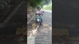 Speed ​​breakers say practice taking out the scooter.