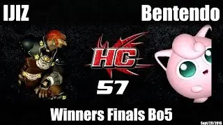 HC57 Melee Winners Finals Bo5: IJIZ (Ganondorf) vs Bentendo (Jigglypuff)