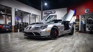 722 MERCEDES MCLAREN SLR с ПОЛНОСТЬЮ ПРОЗРАЧНЫМ ПЕРЕДНЕЙ ЧАСТЬЮ И CERAMIC PRO