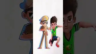 Little singam &hearts;️ kiko face added 🤣😂 #hulk #art #littlesingham #kiko #ytshorts
