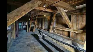 Treadwheel crane of the Middle Ages in Gdansk Poland