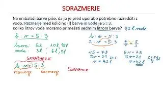Sorazmerje