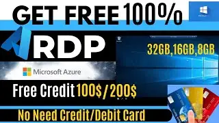 microsoft azure 10 RDP create tricks | How to Create Virtual Machine | azure 200$ Credit Free