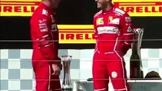 Sebastian Vettel and Kimi Raikkonen FLIRT With Each Other (Hungary 2017)