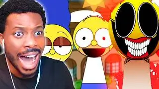 SPRUNKI Simons Realm but it's the SIMPSONS is Next Level! (This is Scary)