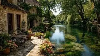 Serene Spring Garden Porch 🌷 Relaxing ASMR Sounds, Birds Chirping & Calm Piano Music