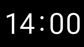 14 Minute Timer | Countdown Timer with Big Numbers | No Music