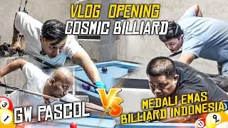 PASCOL DTENG KE COSMIC BILLIARD!! LSNG LAWAN MEDALI EMAS INDONESIA! VLOG PEMBUKAAN COSMIC BILLIARD!