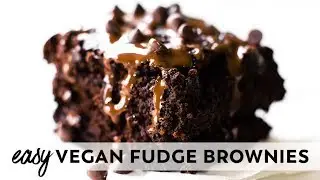 Easy Vegan Fudge Brownies (Gluten-Free)
