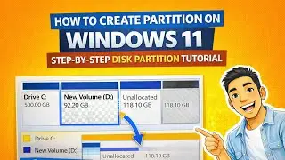 How to Create Partition on Windows 11 | Step-by-Step Disk Partition Tutorial