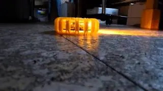 LED Warnblitzer Warnleuchte zur Absicherung orange/gelb mit Akku