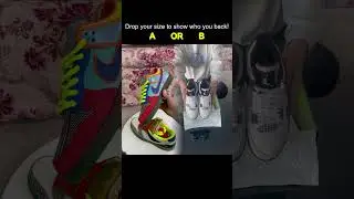 Two different shoes make one pair of shoes, but it's cool. #jordan # #sneakers