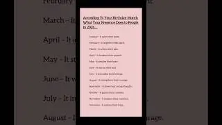 ACCORDING TO YOUR BIRTHDAY MONTH WHAT YOUR PRESENCE DOESTO PEOPLE IN 2026...