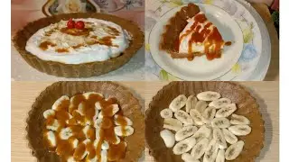 Try this super delicious banana banoffee pie easy and simple recipe by naqiba menu maker 😋😋