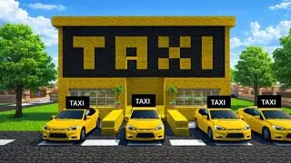 School Party Craft - BUILDING THE ULTIMATE TAXI STATION 🚕 