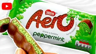 Nestl&eacute; AerO Peppermint | Bubbly Mint Chocolate | ASMR Presentation & Opening | Choco Food Facts