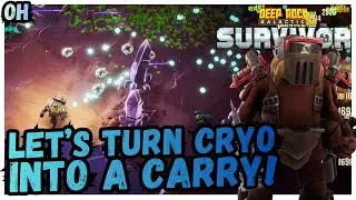 Turning The Cryo Drone Into A CARRY Weapon!! Deep Rock Galactic Survivor!