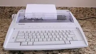 Typing Demo Brother Typewriter ML 100 No Cover