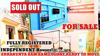 SOLD OUT Sale independent Houses In Hyderabad Errakunta Zam Zam Colony Registered Assisment Tax Paid