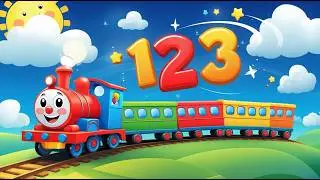 1 2 3 Train Counting Rhyme 🚂 | Learn Numbers with Fun