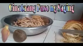 Easy way to cook BANANA BLOSSOM with COCONUT MILK  ||  Ginataang Puso ng Saging