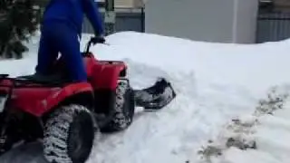 la zapada cu atv-ul