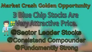 Best 3 Blue Chip Stocks For Long Term||Market Leader Shares Are Available At Very Discounted price