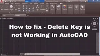 How to fix - Delete key is not working in AutoCAD | How to Solve Delete key  not working in AutoCAD