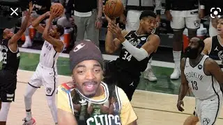 GIANNIS GETS STRAIGHT TO THE RIM IN GAME 6 | BUCKS VS NETS GAME 6 HIGHLIGHTS REACTION