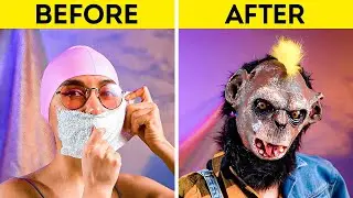 She Created Creepy Monkey Mask 👹 DIY Costumes From Usual Materials