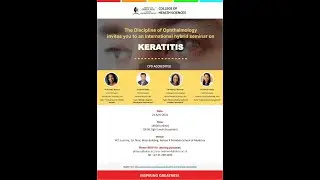 Discipline of Ophthalmology's international hybrid seminar on Keratitis