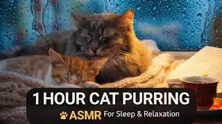 1 Hour Cat Purring ASMR 🐾 Deep Relaxation, Stress Relief & Better Sleep