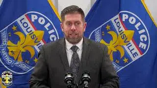 LMPD biweekly press conference  with Deputy Chief Emily McKinley, Homicide and SWAT. 2-19-25