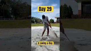 Throwback to hitting out of sand to get more consistent strikes #golf #youtubeshorts