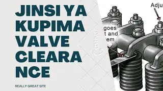 Jinsi ya kupima valve clearance(how to measure valve clearance)