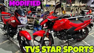 TVS STAR SPORTS New Looking Modification | Hand Guard | Headlight | SKD Originals @rajubhaiskd