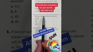 ASVAB AFQT EASY ответ - здравый смысл