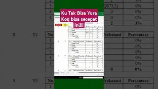 TIPS CEPAT MENGHITUNG FREKUENSI DISTRIBUSI DATA | FUNGSI COUNTIF+ ROW()