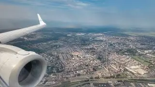 KLM LANDING IN AMSTERDAM - KLM EMBRAER 190 - FLYING OVER HAARLEM - W/ ATC AUDIO