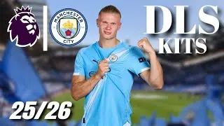 KITS DEL MAN CITY X PREMIER LEAGUE 25/26 🏴󠁧󠁢󠁥󠁮󠁧󠁿 || DLS 26 ⚽️