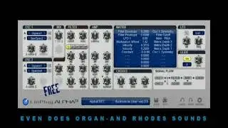 FREE ALPHA 2 VST SYNTH SOUND DEMO