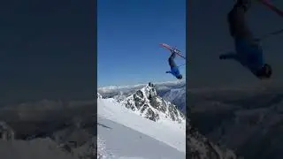 Near death while skiing😳