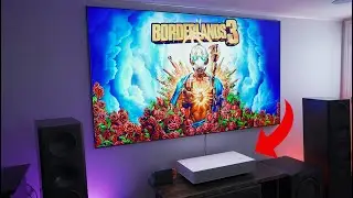 Gaming on a UST Laser Projector | LG HU85LA Gaming Test and Demo