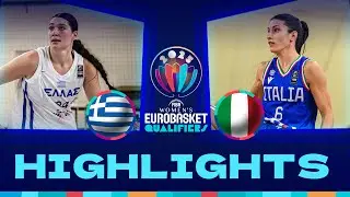 Greece v Italy | Full Game Highlights | FIBA #EuroBasketWomen 2025 Qualifiers