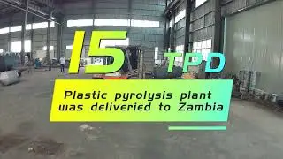 #zambia waste tire plastic pyrolysis machine delivered from DOING-Produce Alternative Heating Fuel